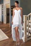 Harper A-line Sweetheart Asymmetrical Chiffon Homecoming Dress With Beading Ruffle BF2P0020600